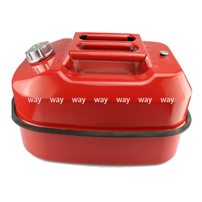 1Pc Horizontal Gasoline Tank 3L10L 20L Car Motorcycle Spare FuelTank Iron Drum Diesel Pot Explosion-Proof Anti-Static