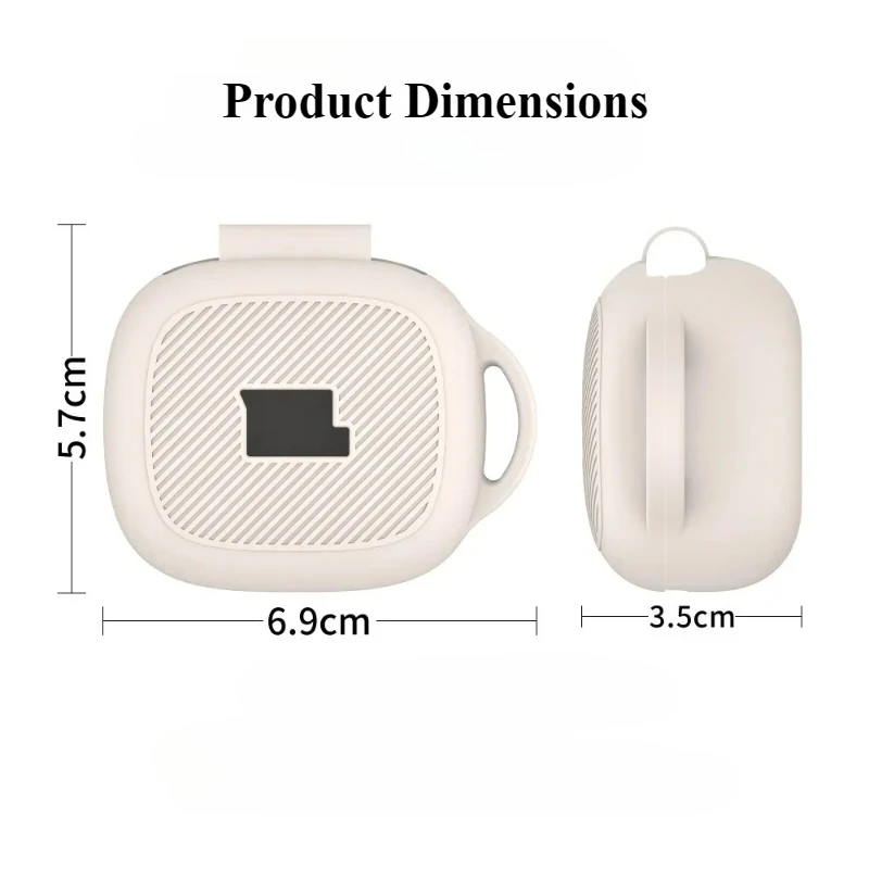 Luxurious Shockproof Earbuds Case with Keychain
