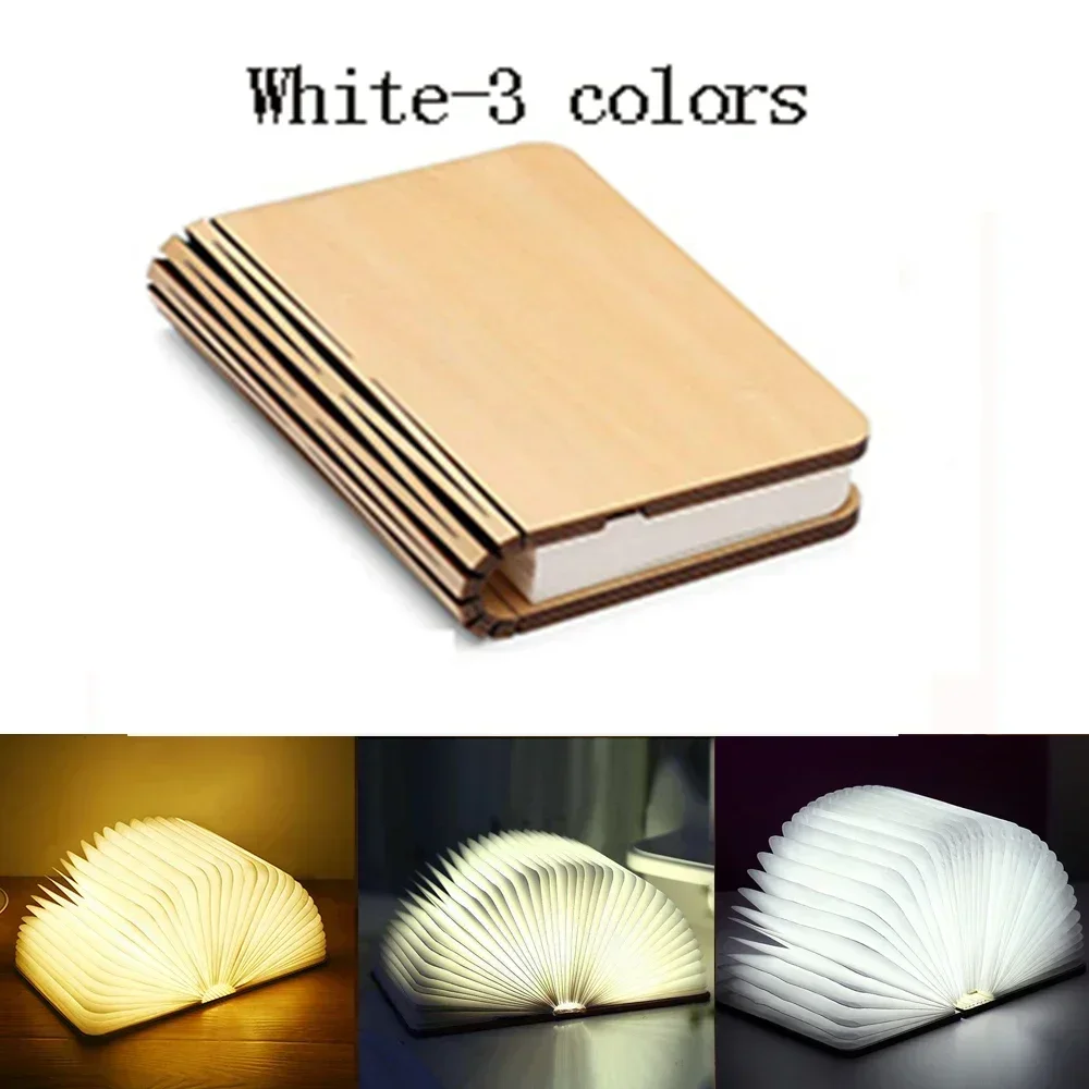 ตัวเลือกสินค้า โคมไฟ LED 3D พับได้ สี RGB ชาร์จ USB ตกแต่งห้องนอน