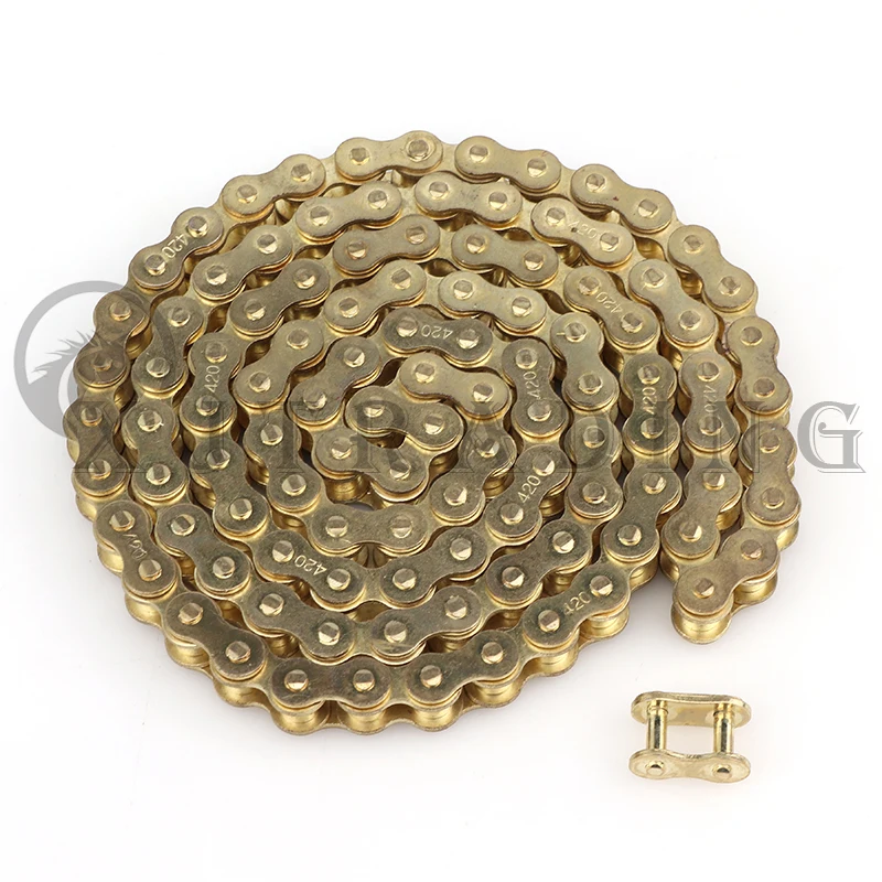 Motorcycle 420 Chain 102L/106L/108L/132L/140L Links For 50cc-150cc Motorbike Pit Dirt Bike Quad ATV Drive Chain spare parts