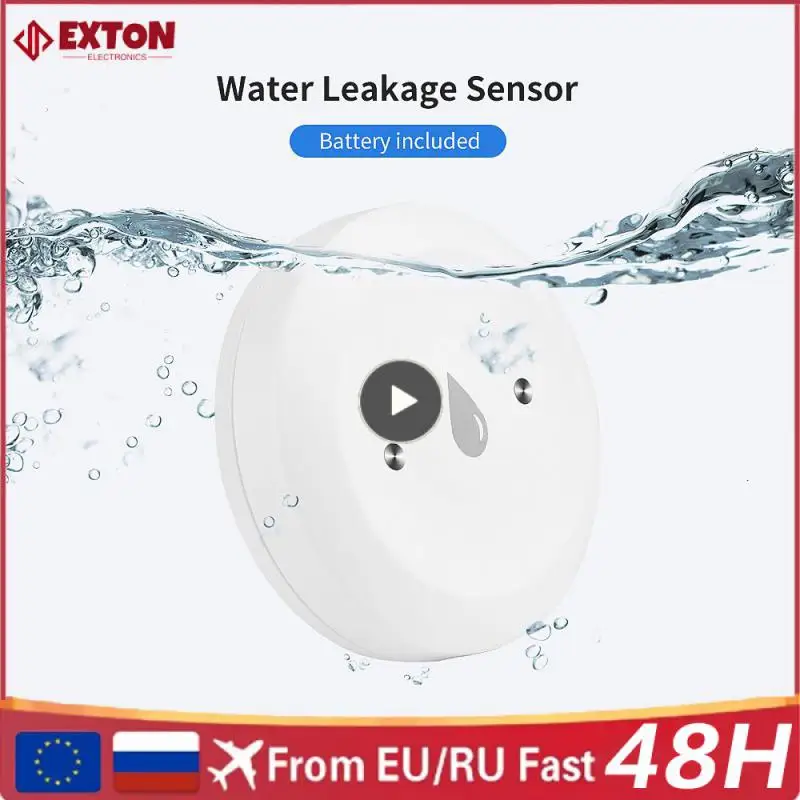 

Tuya Water Sensor Smart Life APP Water Leakage Monitoring Flood Immersion Sensor Work With Automation Tap Valve
