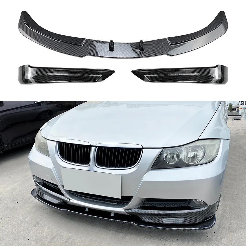 

For BMW 3 Series E90 E91 320i 325i 2005-2008 Car Front Bumper Splitter Lip Spoiler Diffuser Guard Body Kit Exterior Accessories