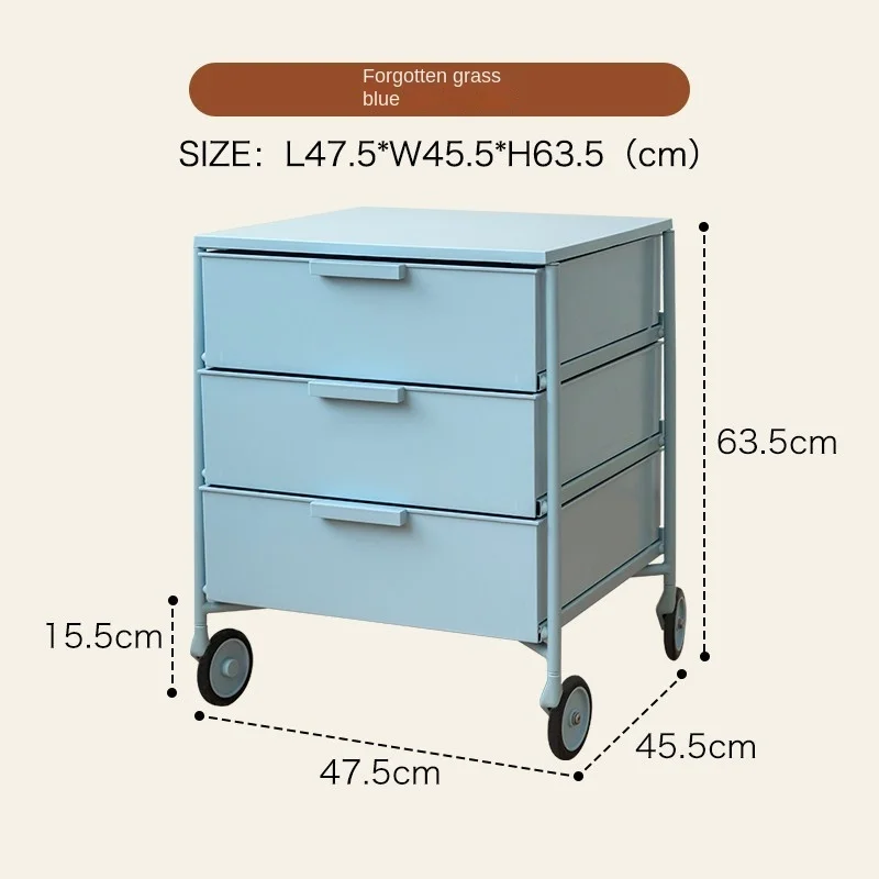 Nordic Simple Creative Design Multi-functional Mobile Storage Cabinet For Nightstand Modern Bedroom Fashion Locker