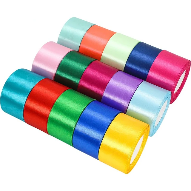 25yard/lot 6mm 10mm 15mm 20mm 25mm 40mm 50mm Silk Satin Ribbons