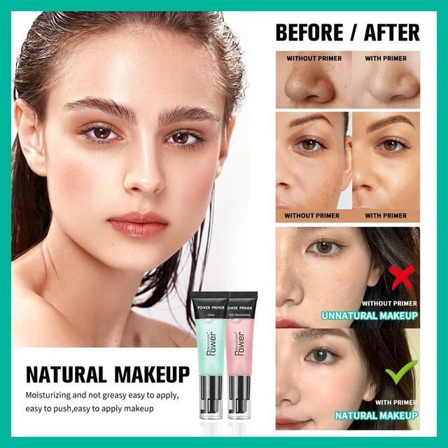 Power Grip Highly Moisturizing Makeup Base Isolation Primer Refreshing Easy To Absorb Invisible Pore Colorless Natural Makeup 2