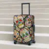 Sugar Skull Suitcase Cover Halloween Style Cool Travel Flight Practical Luggage Accesories Protector 1
