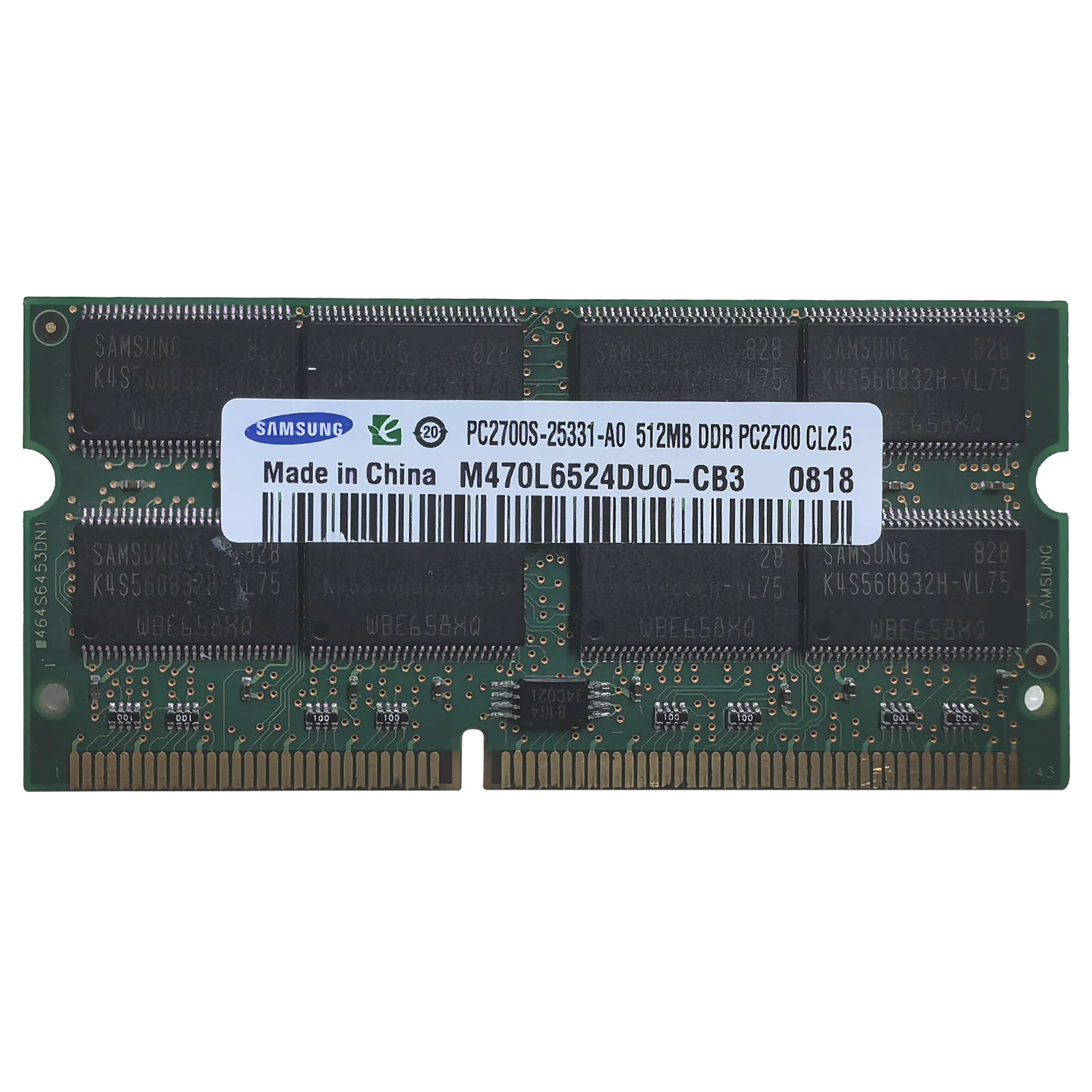 Samsung Laptop SDRAM DDR 128MB 256MB 512MB 133MHz 333MHz PC133S