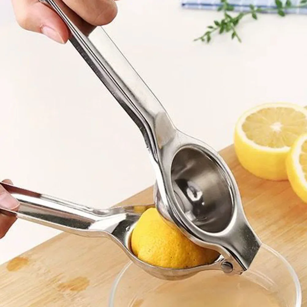 Stainless Steel Lemon Squeezer Bottle Opener 20.5*6.7cm For Lime Juicer Clip Fruit Orange Citrus Manual Bar Furniture Tool