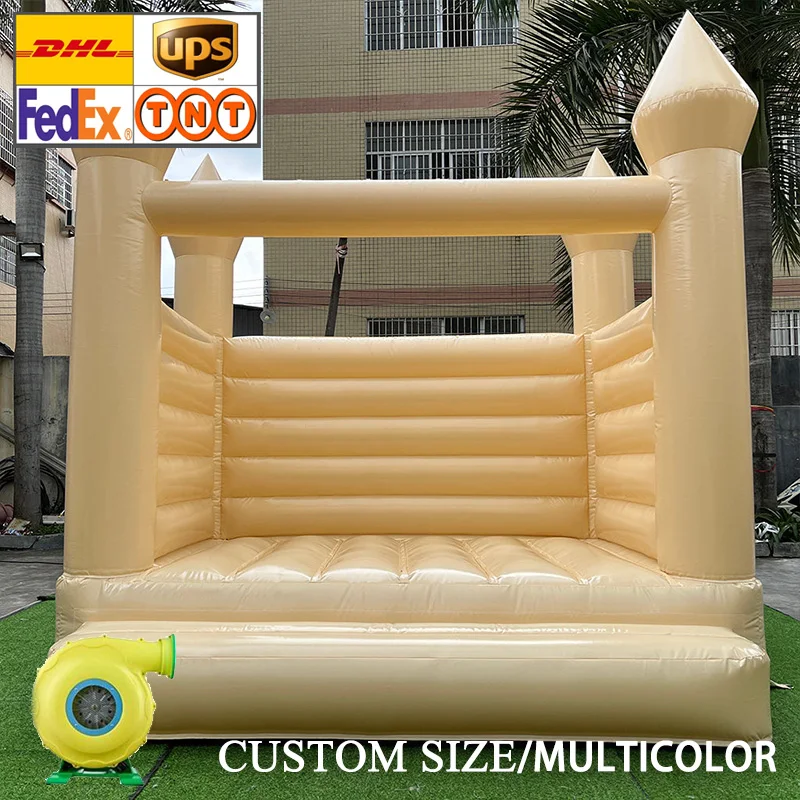 New Color Peach Bounce House Castle Bouncy House For Wedding New Design