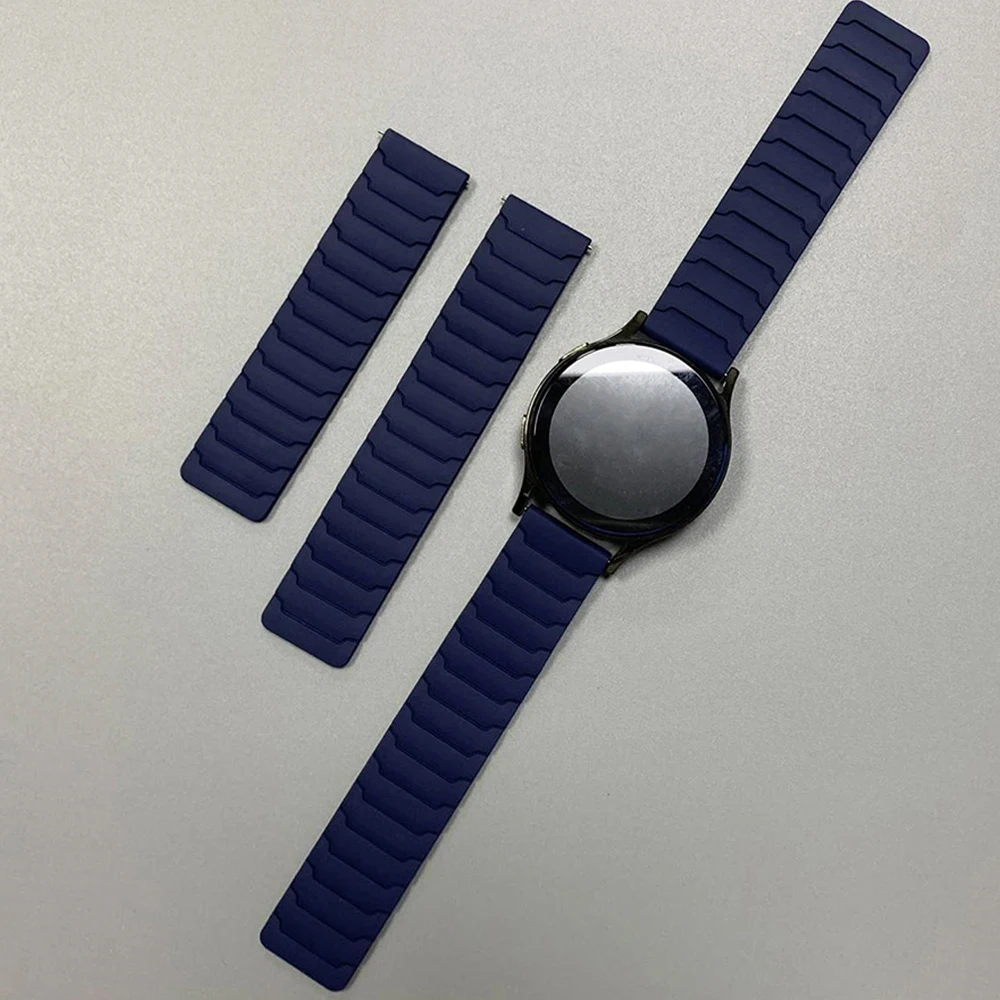 Magnetic Loop Strap - Versatile Silicone Watch Band Accessories, Available in 20mm and 22mm Sizes