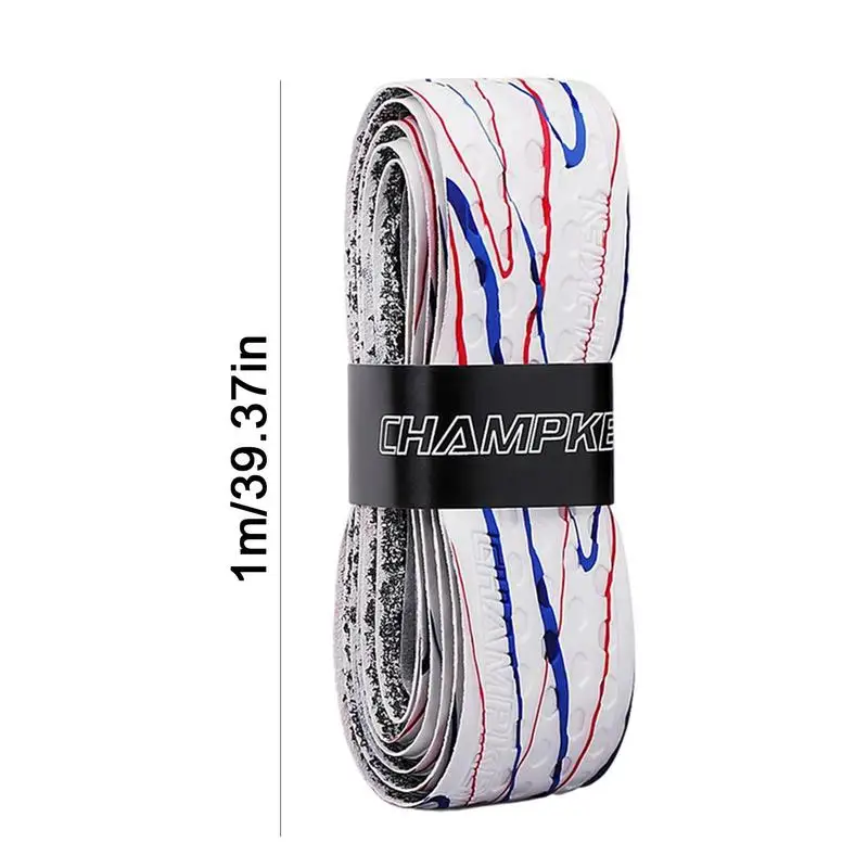 Tennis Racket Grip Tape 1m Racket Handle Sweat Absorbing Belt PU Anti-Skid Sweatband Tape For Archery Pickleball Fishing Rod