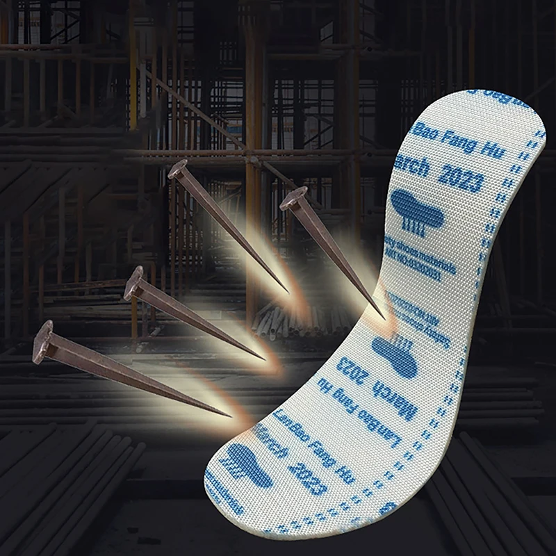 Foot Pads Outdoor Site Anti-puncture Damping Pads Stab-resistant Insole Anti-piercing Stab-resistant Wear Soft Safety Shoes Insole
