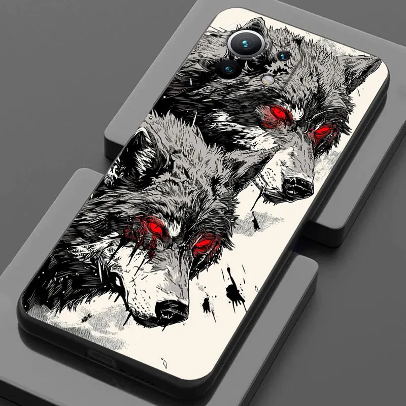 Animal Design Phone Case - Lion, Wolf, Tiger Cover