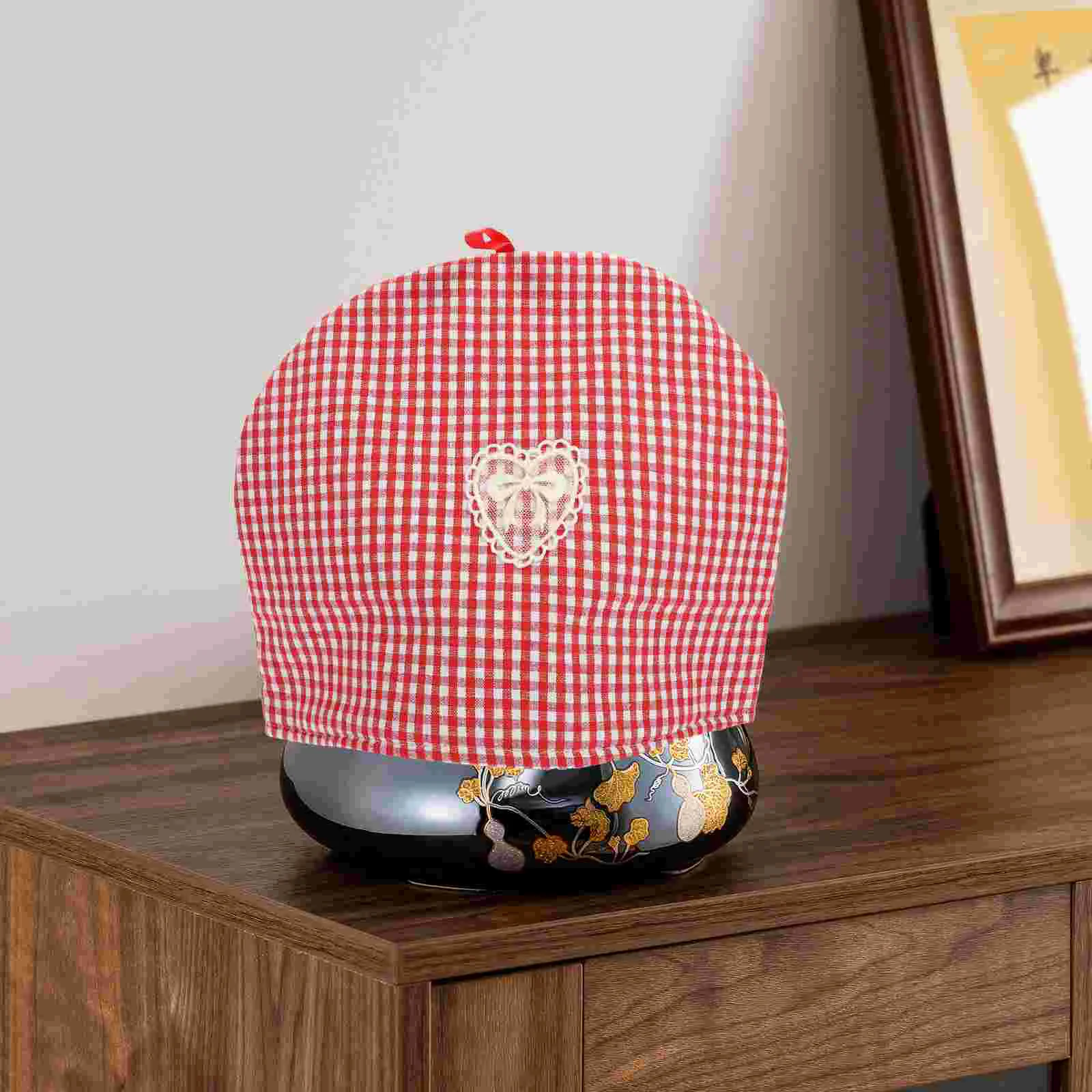Proper Size Lightweight Cotton Tea Cozy Insulation Cover Teapot Protector Household Warm Cover Dust Prevention Cozy For Kitchen