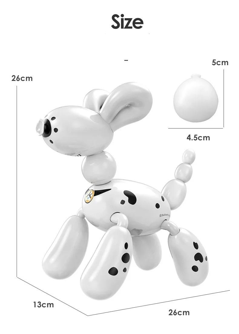 New Intelligent Electric Dog Stunt Dog Toy 2.4G Wireless Remote Control Intelligent Programmable Lectronic Pet Animals Toys 6