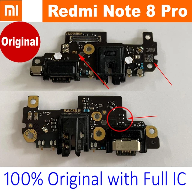 Conector de puerto de carga rápida para Xiaomi Redmi Note 8 Pro, conector  de micrófono USB, placa de cargador, Cable flexible, 100% Original -  AliExpress
