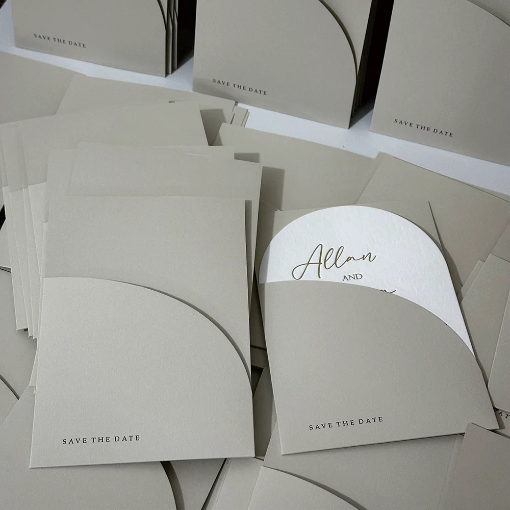 10 pieces Pocket save the date Wedding Invitation Cover, Engagement XV Birthday Baptism Simple Invitations Envelope，5*7inch invi