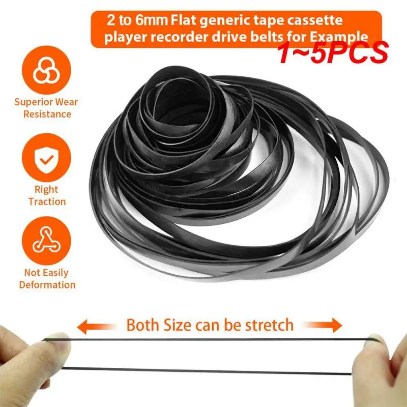 1 Confezione Mix Cassette Vervanging Gomma Dvd Cassette Recorder Draaitafel Riem Riem Voor -Rom Video Machines 1*1Mm