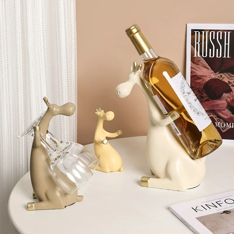 

Винная стойка в виде оленя, 30 см