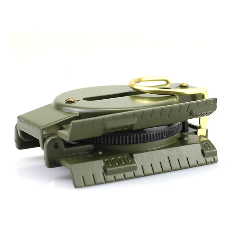 Portable Army Green Lensatic Compass for Camping Hiking