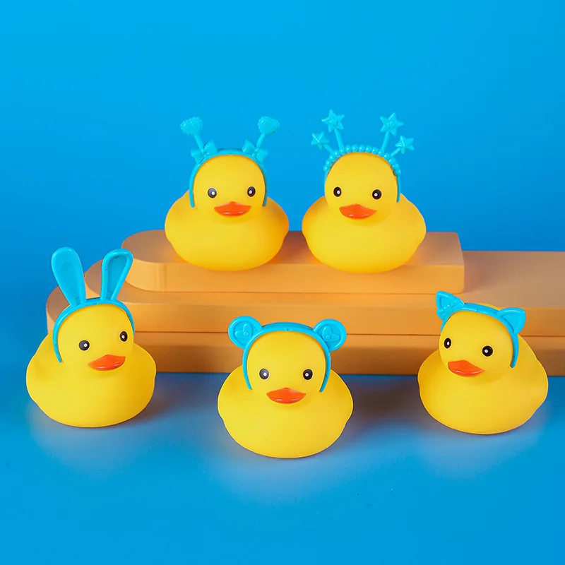 Lot De 4 Canards De Voiture – Décorations Tableau De Bord – Canards En Caoutchouc Avec Accessoires – Personnalisables – Cadeau Amusant