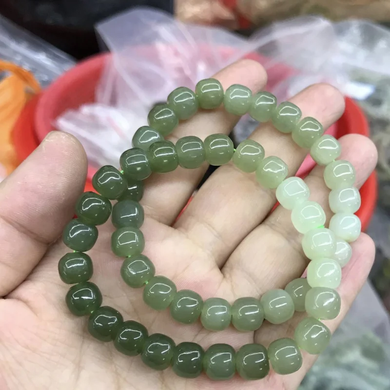

Hetian Jade 7-8 градиентный пигмент круг сплошной цвет аксессуары для браслетов украшения Diy Оптовая Продажа