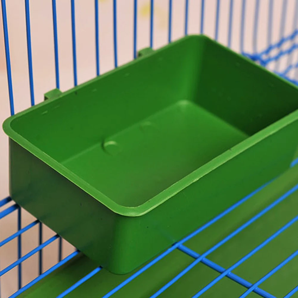 Bird Bath Basin Bird Water Bath Tub Pet Bird Bowl Parrots Parakeet Birdbath Cage Hanging Small Parrot Cage Pet Food Tray Accessories