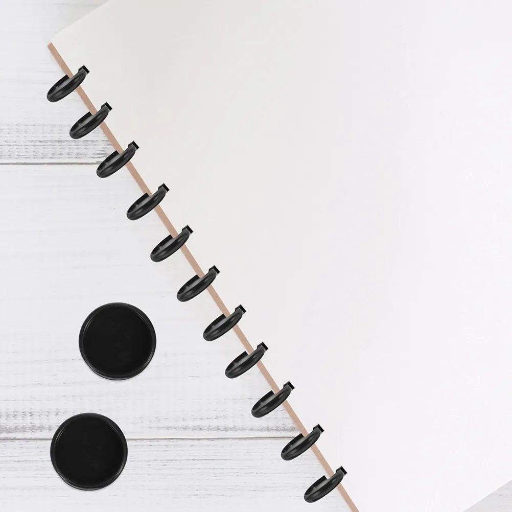 100Pcs 사진 앨범용 크리에이티브 디스크 바인딩 링 버섯 모양 구멍 루즈 리프 바인더 디스크 북 바인딩 액세서리 여행용