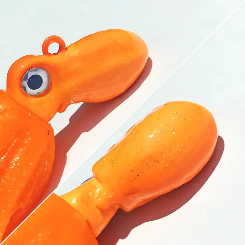 Fishing Lures 1PC Metal Head Octopus Squid Skirt Bait with Hook 100g150g200g250g300g350g400g