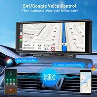 ESSGOO Autoradio universel portable 10,26 pouces HD écran tactile Airplay Navigation GPS WIFI Apple CarPlay Android Auto Lecteur vidéo multimédia MP5 Mirror Link BT Contrôle vocal AUX Émetteur FM Large compatibilité 4