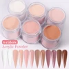 6Colors/Set Acrylic Powder Professional Pink Clear White Nude Polymer For Nails Extension 3D Tips Carving French Acrylic Powder 3