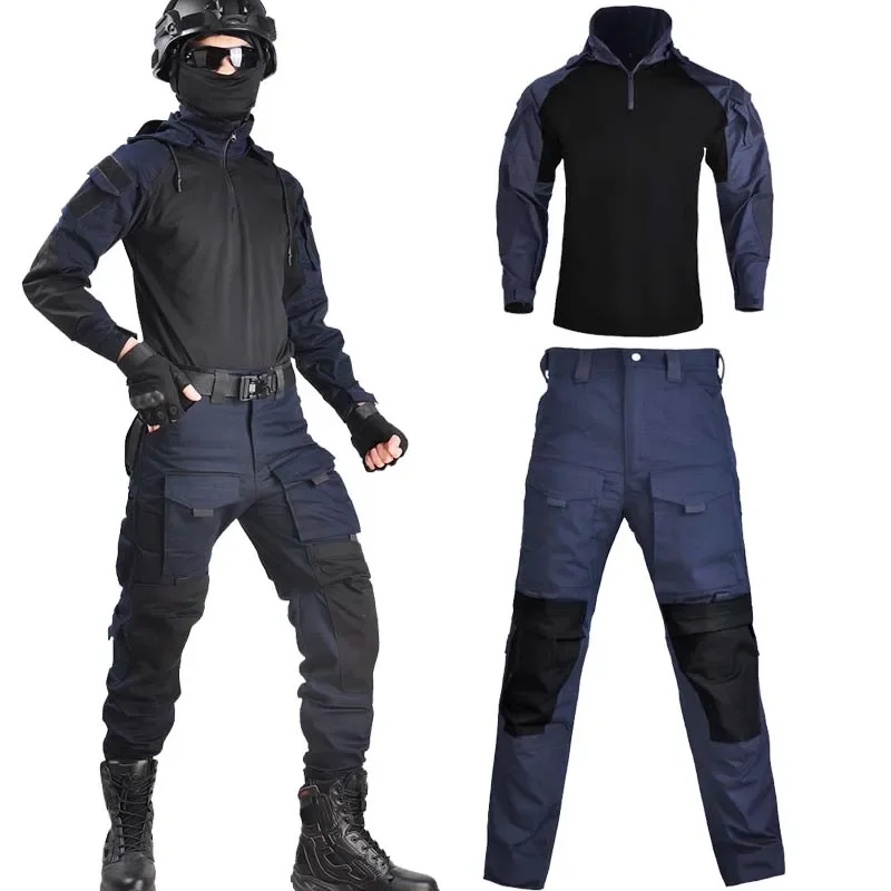 

Мужской армейский костюм для походов, камуфляжная рубашка Rip-stop, военная одежда, брюки-карго для страйкбола, пейнтбола, охоты