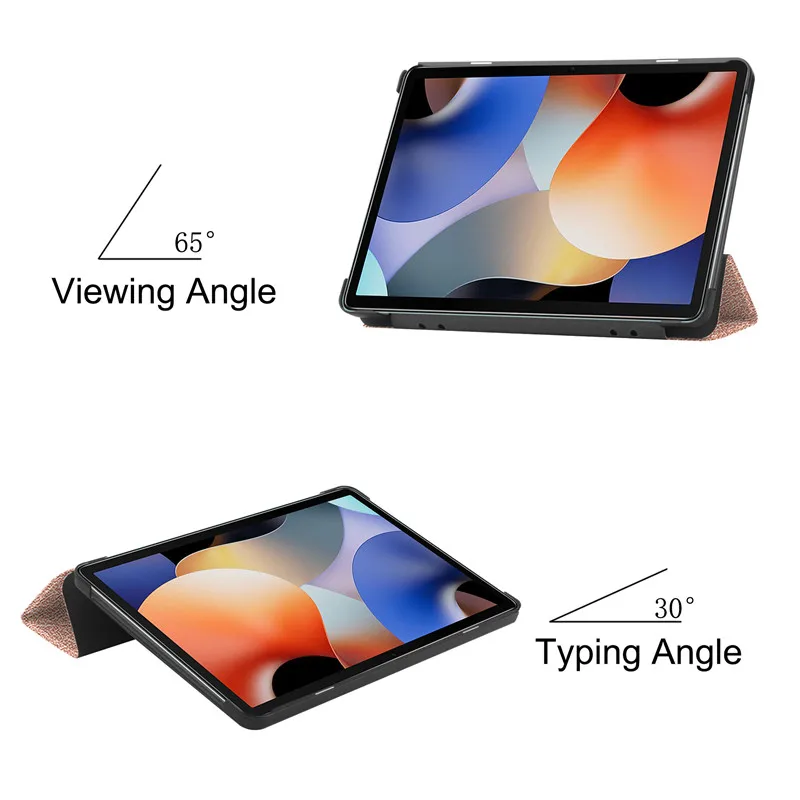 Tri-Fold Leather Magnetic Stand Smart Case with Pen Holder