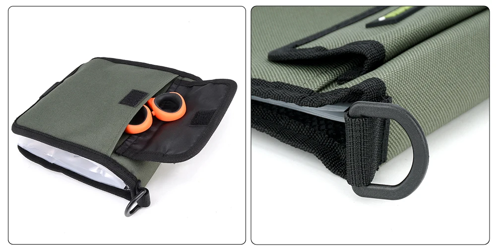 Hirisi Fishing Rig Bag Tackle Zubehör Aufbewahrungstasche für Karpfen Angelgerät Rigs Wallet Hair Rigs Transparente Tragetasche W122 – Detail 6