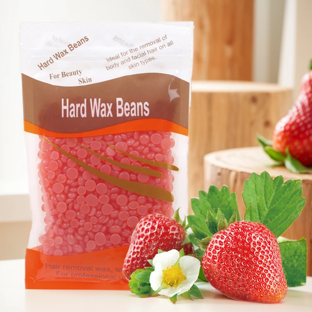 Hard Wax Beans Solid Hair Remover No Strip Depilatory Hot Film Wax Bead Hair Removal Full Body Bikini Face Leg Eyebrow