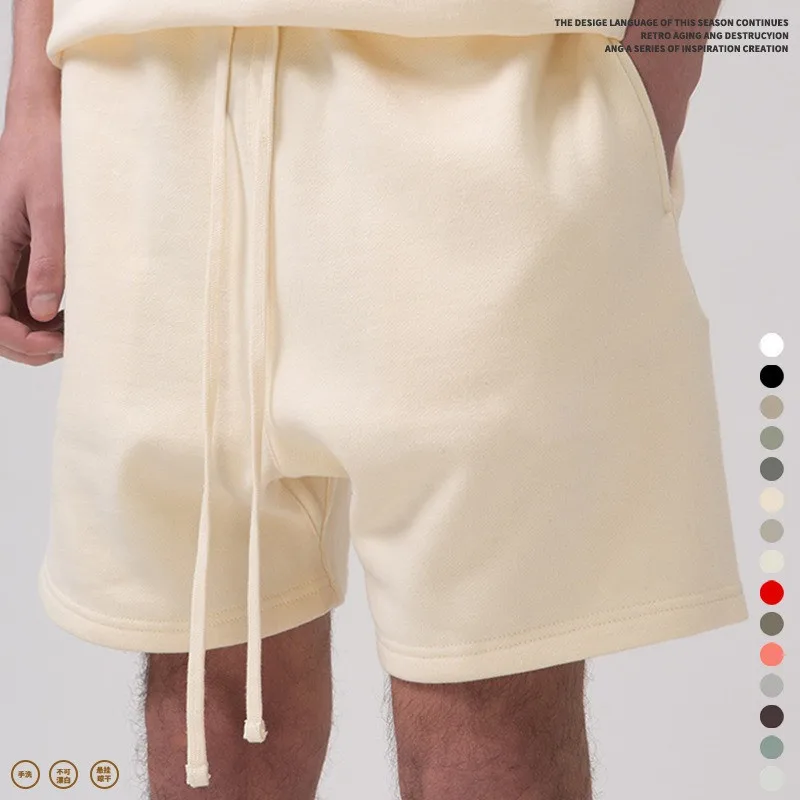 Spring and Summer FOG Color Street Loose Trendy Brand Five-quarter Pants