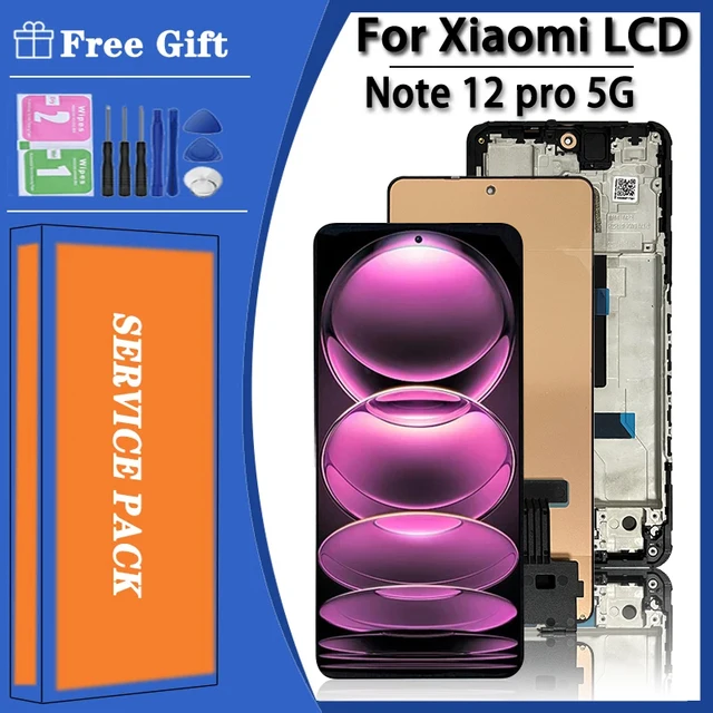 Display LCD Xiaomi Redmi Note 12 Pro 5G | Schermo Ricambio Con Cornice | Touchscreen Originale