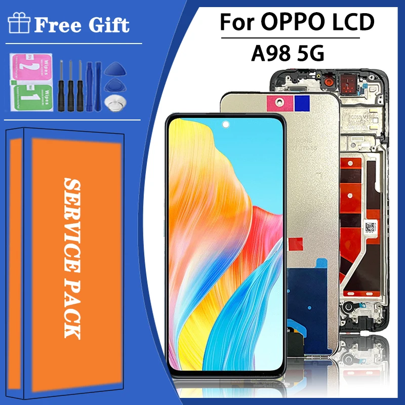 

6.72"inch 120Hz A98 Display Screen For Oppo A98 5G CPH2529 LCD Display Touch Screen Replacement Digitizer Assembly