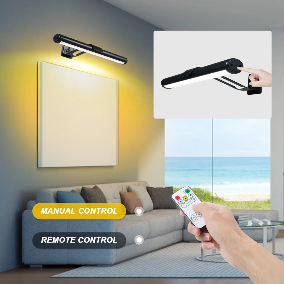 Draadloze Foto Lichtbalk - Magnetisch Met Timer En Afstandsbediening Voor Kunst En Spiegels