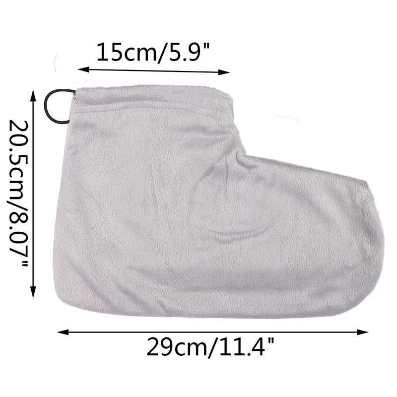 alt="Warm Foot Protection Gloves for Paraffin Heat Wax Spa treatments.