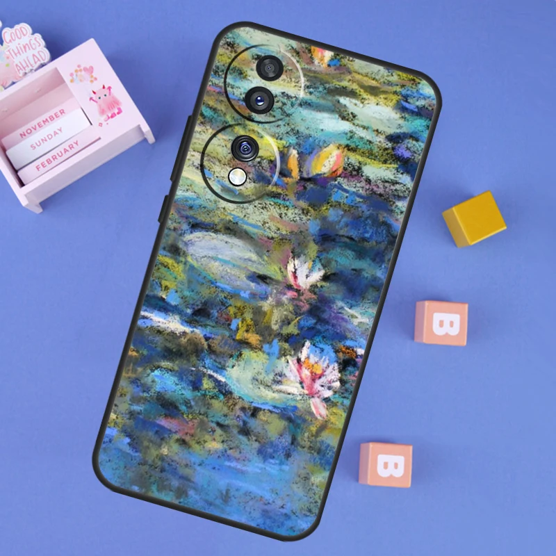 Claude Monet Garden Lotus Bridge Decorative Phone Case Cover
