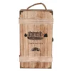 Vintage Wood 2 Red Wine Bottle Box Carrier Crate Case Storage Carrying Display Holder Birthday Party Christmas Gift 1