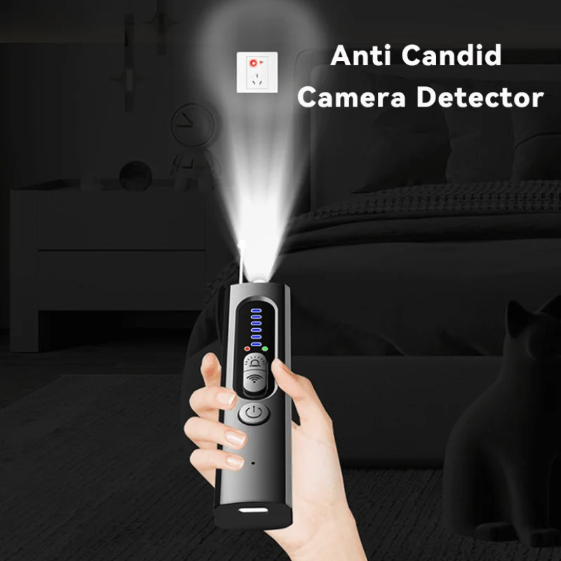 X13 Camera Detector Anti-Spy & Anti-Tracking Device with Infrared Scan Hotel Pinhole Camera Detector
