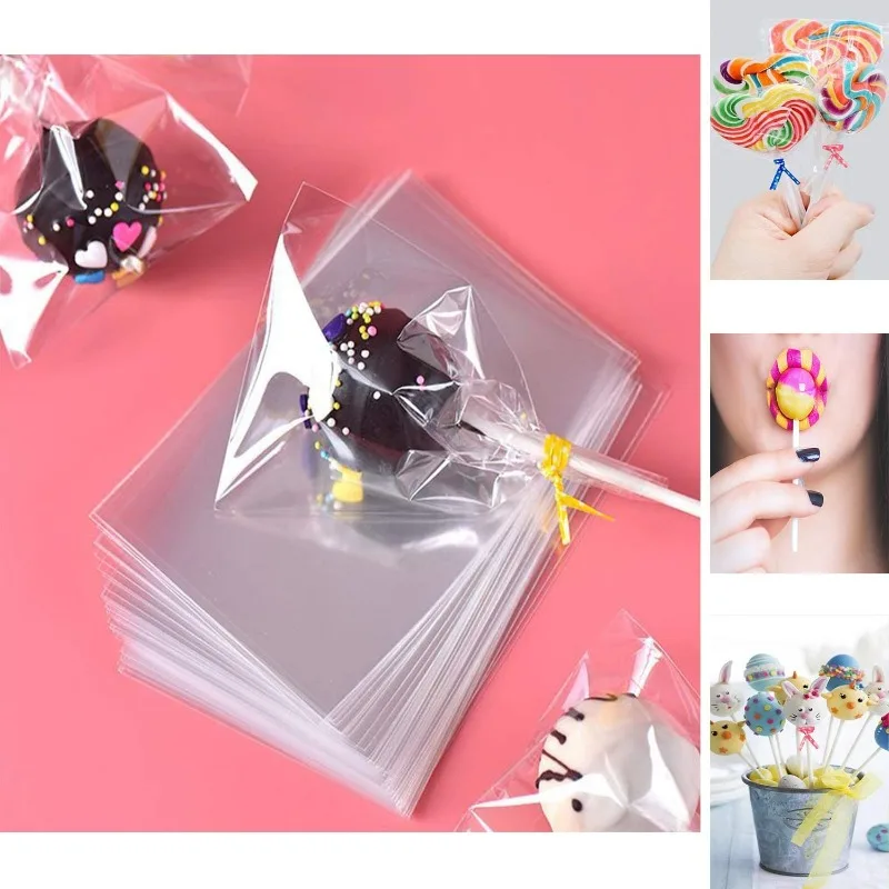 100Pcs Plastic Lollipop Stick Safe White Cake Sucker Sticks for Chocolate Sugar Candy Lollypop DIY Mold Bakeware Tool