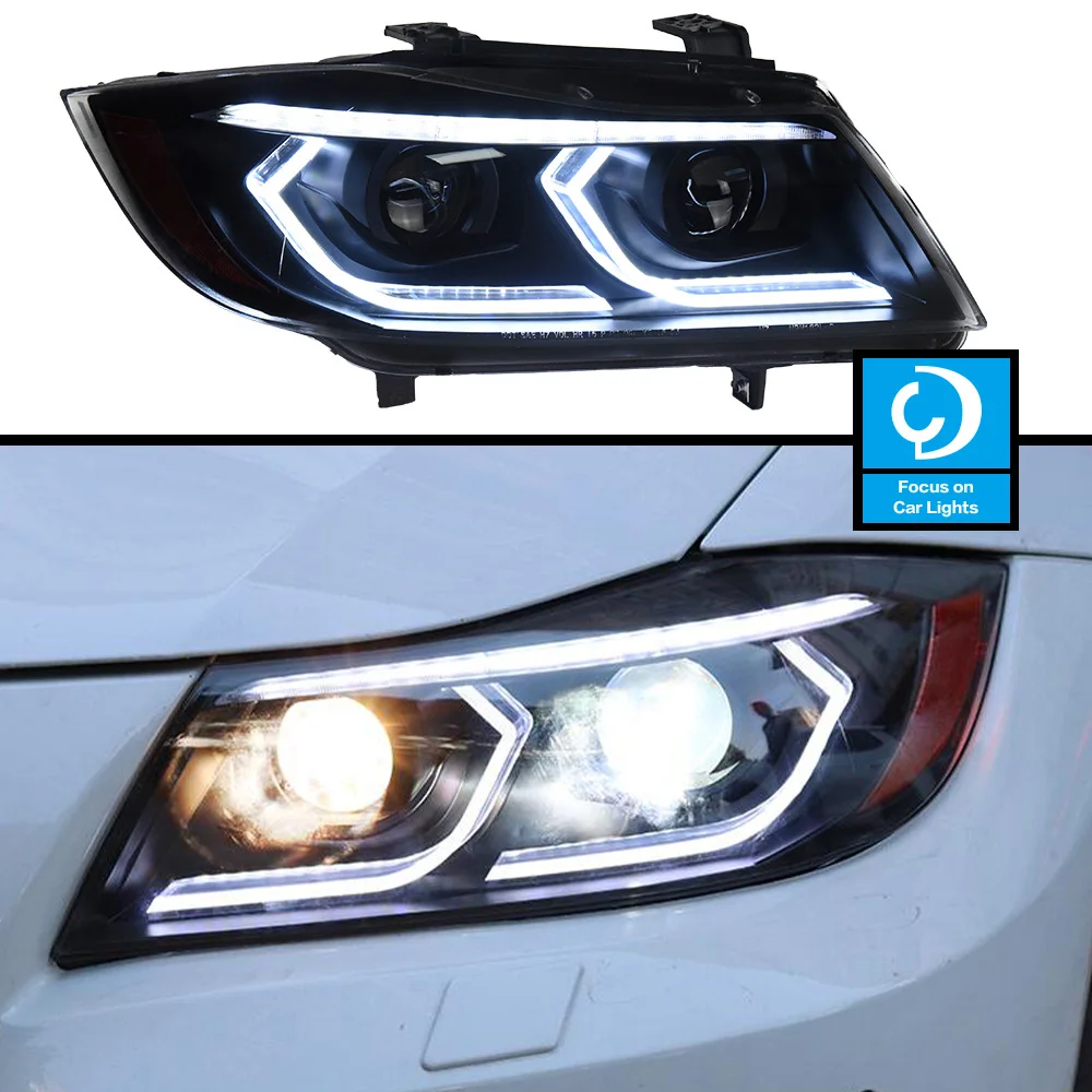 

Car Front Headlight for BMW E90 LED 2005-2012 320i 318i 323i 325i Head Lamp Styling Dynamic Turn Signal Lens Automotive 2PCS