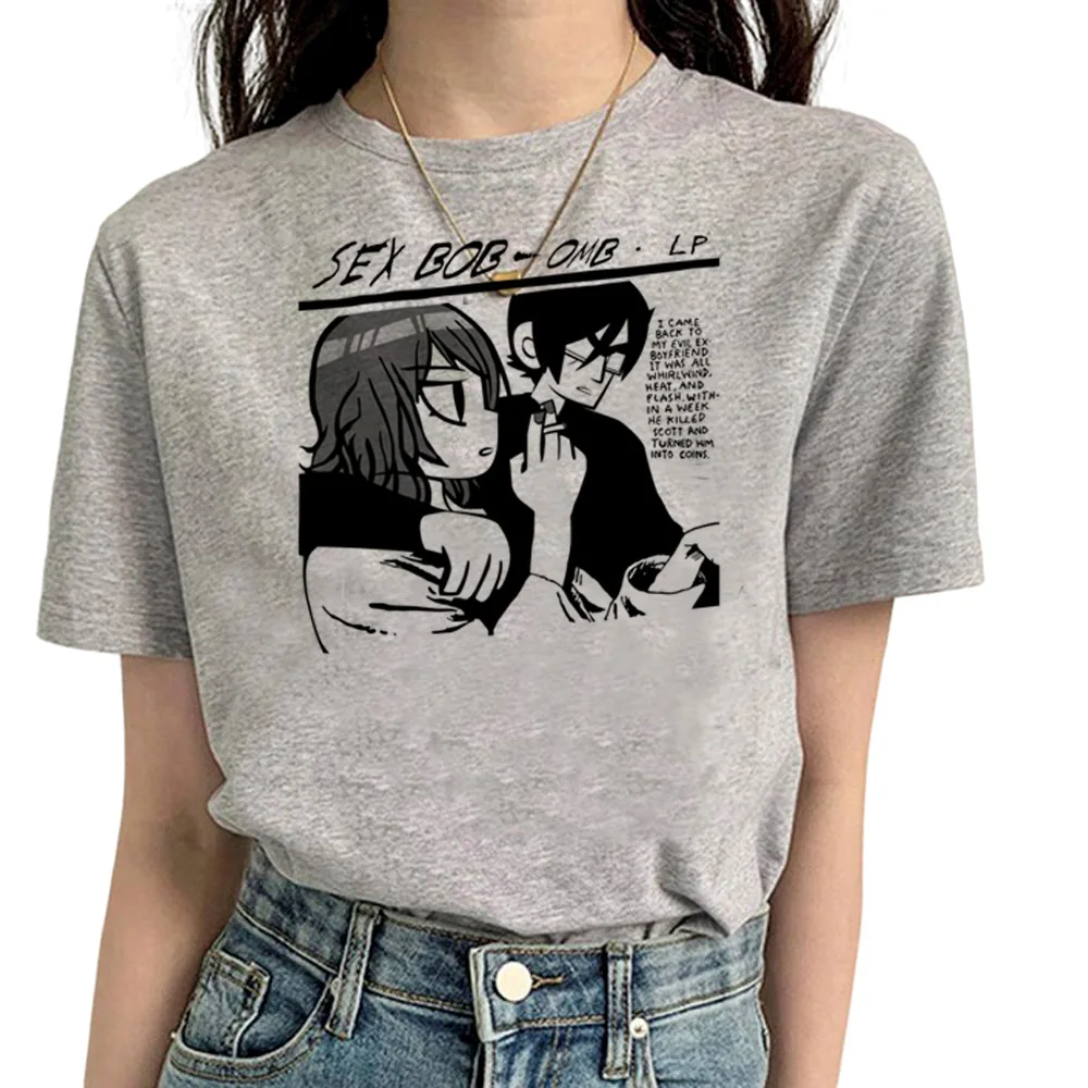 Scott Pilgrim Tshirt Donna Y2K Tshirt Girl Comic Abbigliamento