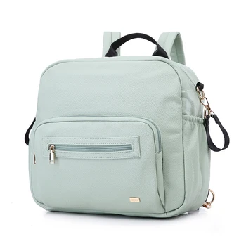 Soboba Borsa per pannolini per neonato Borsa per fasciatoio per maternità impermeabile multifunzionale solida per la cura del bambino Borsa per passeggino Moda