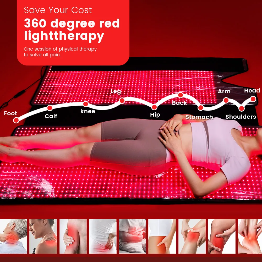 

Оригинальный фототерапевтический спальный мешок, большой размер, красная фотолампа, красная инфракрасная фототерапия, коврик для облегчения боли всего тела