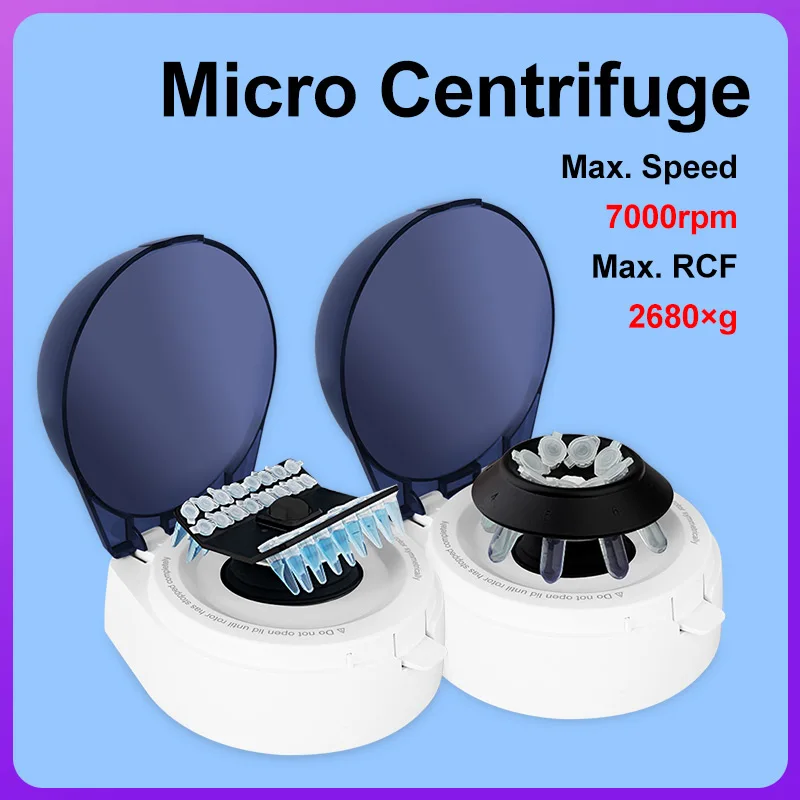 Laboratory Mini Pcr Centrifuge 7000rpm Fixed Speed Medical Blood Plasma Centrifuge Mini-4K Compatible with 2mL Tube centrifuge machine,pcr centrifuge tube
