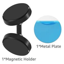 Dual Magnetic Double - Sided Phone Holder (Black)